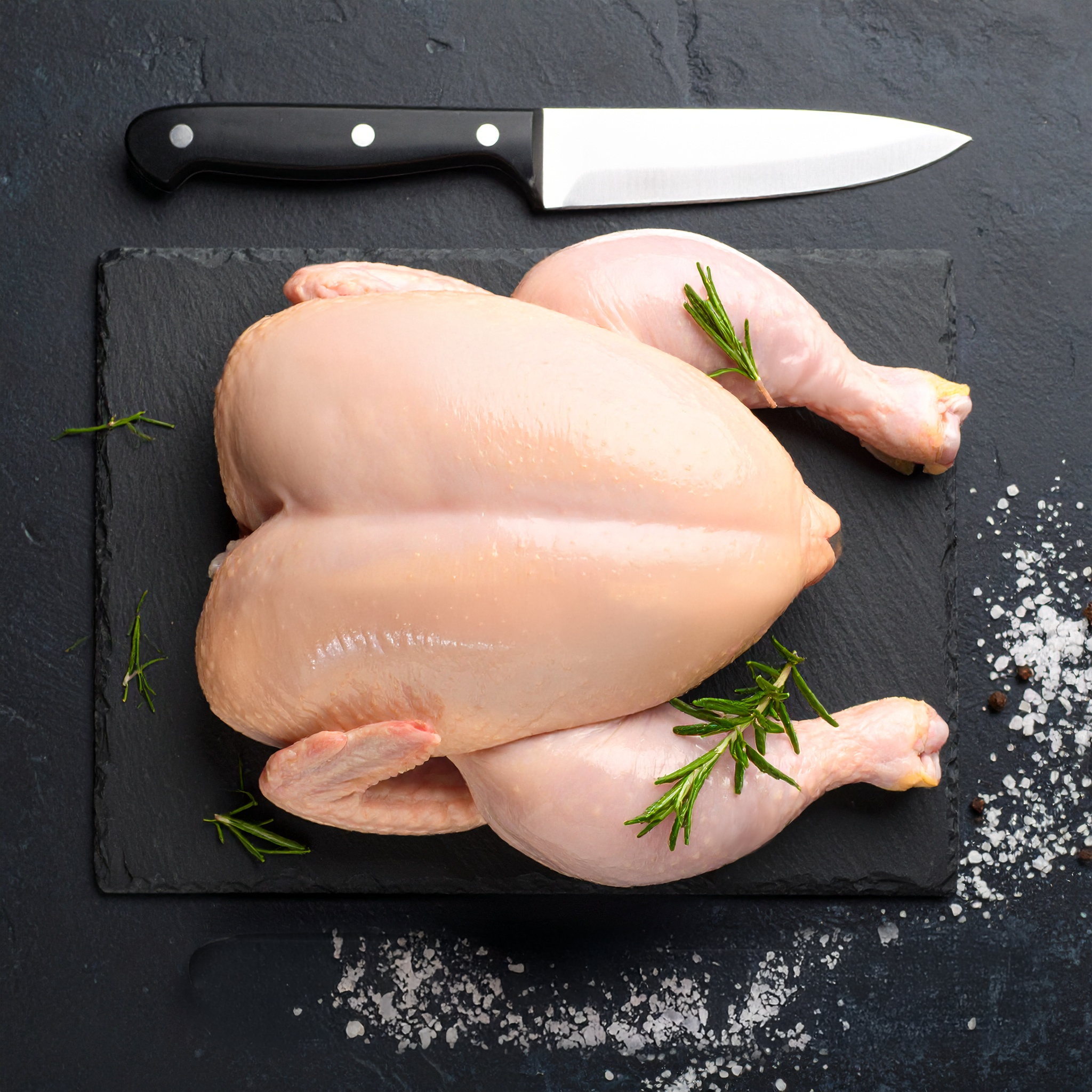 Fresh Organic Skinless Whole Chicken