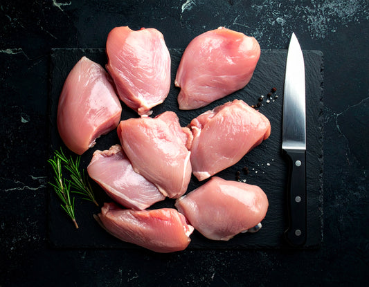 Fresh Organic Skinless Whole Chicken Cuts
